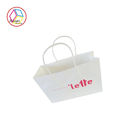 Recycled Paper Shopping Bags CMYK Pantone Printing Twisted Handle